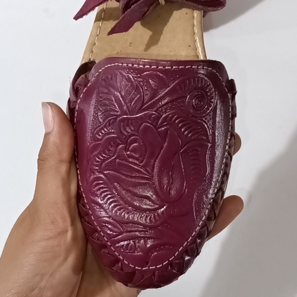 Purple ankle Huaraches rose - Picture 3 of 4